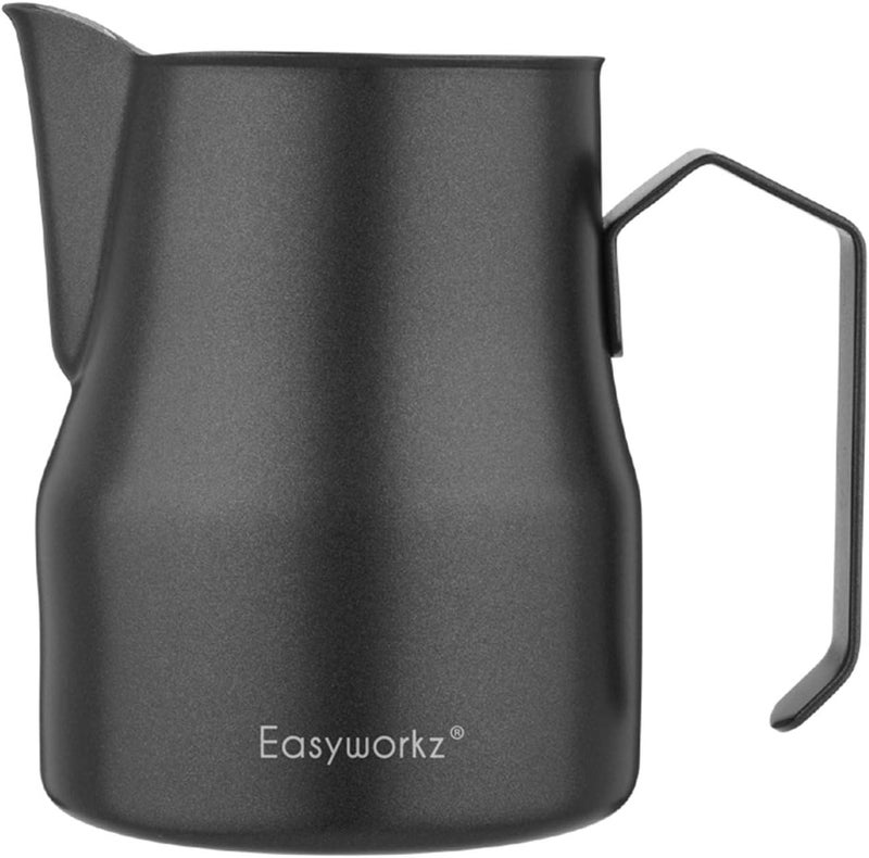 Easyworkz Espresso Steaming Pitcher Stainless Steel 12 oz Coffee Frothing Picther Milk Jug Cappuccino Latte Art Cup - Image 2